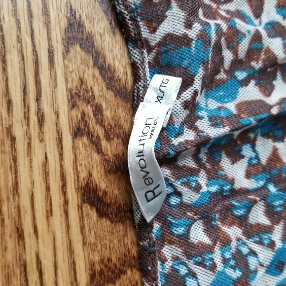 (XL) Revolution by Ricki's 100% Nylon Sheer Mesh Ruffle Tiered Tank Top Business - Picture 3 of 9